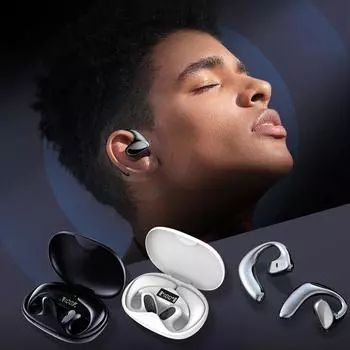 Беспроводная гарнитура с переводом на 144 языка, беспроводная гарнитура Bluetooth и шумоподавлением One Size чёрный