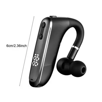 Беспроводная гарнитура V5.2 Hands-Free Наушники CVC6.0 с шумоподавлением Наушник 50 часов воспроизведения Одно ухо чёрный