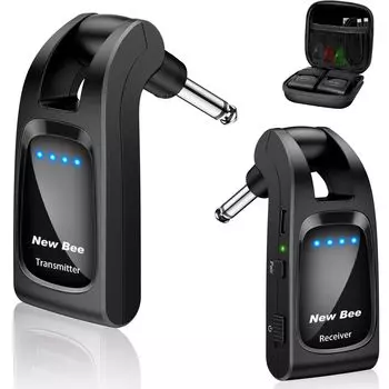 Беспроводная гитарная система, предусилитель для электрогитары с разъемом, подключается напрямую к вращению гитары, от 1 до 6 каналов, зарядка усилителя для электрогитары