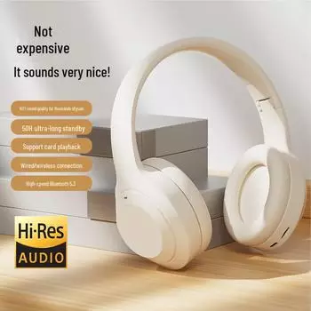 Беспроводная игровая гарнитура Bluetooth с накладными наушниками и микрофоном чёрный