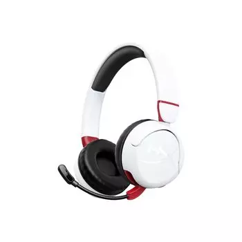Беспроводная игровая гарнитура HyperX Cloud Mini с откидным микрофоном, до 25 часов работы, защита звука, вращающиеся амбушюры, белая 7G8F2AA белый