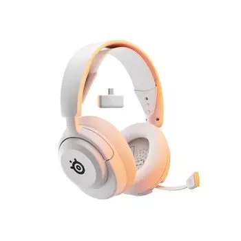 Беспроводная игровая гарнитура SteelSeries Arctis Nova 5 белого цвета. Легкие беспроводные наушники, совместимые с Switch PC PS5 PS4. Быстрая зарядка. 60 часов.