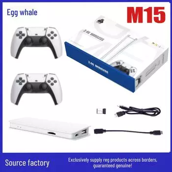 Беспроводная игровая консоль HD M15 с аркадными играми PS1 и белым контроллером