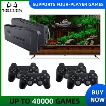 Беспроводная игровая консоль HDMI для 4 игроков, совместимая с PS1 GBA 64 бит 41000, игра для MAME Drive, ретро-игры для мальчиков, рождественский подарок