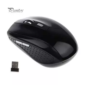 Беспроводная игровая мышь 1200 точек на дюйм, 2,4 ГГц, оптический USB-приемник, мышь для ноутбука красный