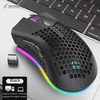 Беспроводная игровая мышь Viper BM600 RGB — легкая, перезаряжаемая, со светящимся дизайном для офиса и киберспорта.