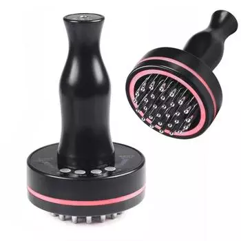 Беспроводная инфракрасная меридианная массажная щетка с вибрационным нагревом, скребковый аппарат Гуа Ша, точечный массаж, микротоковый массажер для тела