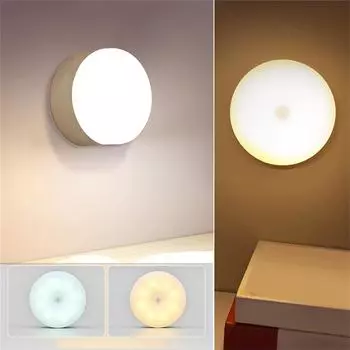 Беспроводная интеллектуальная индукционная лампа для человеческого тела, зарядка светодиодного ночника One Size