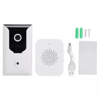 Беспроводная камера дверного звонка 1080P с ночным видением, двусторонняя связь, облачное хранилище, 2,4 ГГц, интеллектуальное видео WiFi