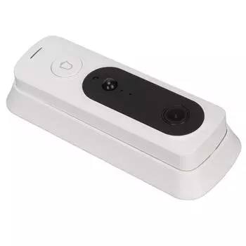 Беспроводная камера дверного звонка для приложения Tuya Функция WIFI Датчик человеческого тела Видео в реальном времени Мониторинг белый