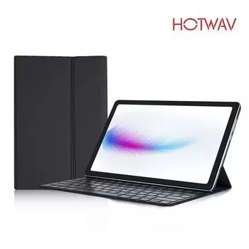 Беспроводная клавиатура Bluetooth с чехлом Magic, съемная клавиатура для планшетов HOTWAV Pad 8 и HOTWAV Pad 11 чёрный