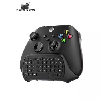 Беспроводная клавиатура DATA FROG 2,4G ChatPad для контроллера Xbox Series X/S, клавиатура с USB-приемником, разъем для гарнитуры для Xbox One Elite/Slim белый