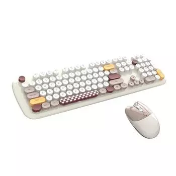 Беспроводная клавиатура и мышь 2,4 ГГц, комбинация клавиатуры и мыши, мышь и клавиатура для нескольких устройств для ноутбука, портативного компьютера