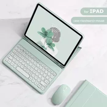Беспроводная клавиатура-мышь для iPad 10th 2022 10,9 дюймов Air 5 Air 6 4 3 10,2 8 9th Cover Air 3 Air Pro 11 2024 Чехол Складная подставка iPad air 6 11inchm22024