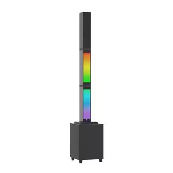 Беспроводная колонка BT с сабвуфером RGB Atmosphere Light Караоке-машина с микрофонным входом Главная AU