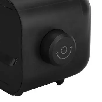 Беспроводная колонка с зарядным устройством, будильником, разъемом 3,5 мм и портом USB, беспроводная колонка Bluetooth мощностью 15 Вт чёрный