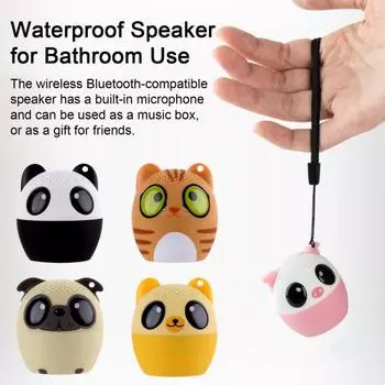 Беспроводная колонка Yousheng с мультяшным рождественским Санта-Клаусом, громкий стереозвук, двойное сопряжение, водонепроницаемая, Bluetooth-совместимая, аудио 5,0 Dog