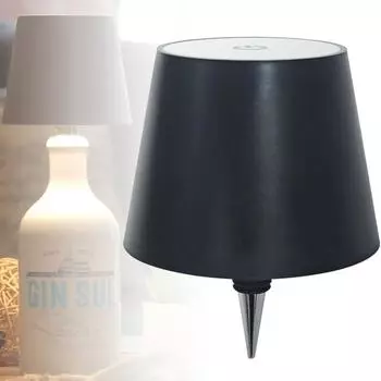 Беспроводная лампа для чтения в виде бутылки, украшение для дома, новая беспроводная лампа, креативный небольшой ночник для баров Black-Tricolour light