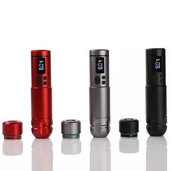 Беспроводная машина для татуировки, ручка 1800 мАч, аккумуляторная батарея, ручка для татуировки для художника-татуировщика чёрный