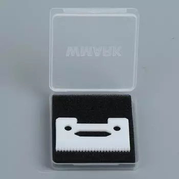 Беспроводная машинка для стрижки волос со сменным лезвием и керамическим лезвием с 2 отверстиями и неровными зубьями