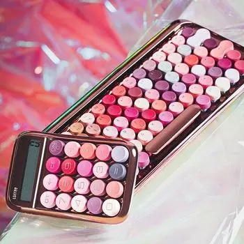 Беспроводная механическая клавиатура Lofree Bluetooth серии розовая пишущая машинка с подсветкой Diy Настольный ПК геймер для ноутбука Small Warped 68Keys