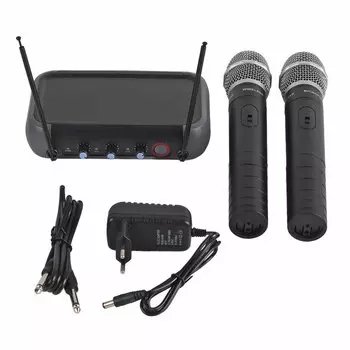 Беспроводная микрофонная система VHF 220?Беспроводная ручная микрофонная система 270 МГц для PA Karaoke