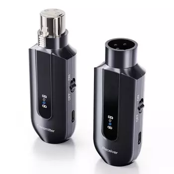 Беспроводная микрофонная система XIAOKOA, беспроводной перезаряжаемый микрофон XLR, беспроводное автоматическое сопряжение, передача на расстояние до 50 м