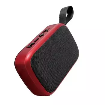 Беспроводная мини-колонка LITHON Audinsound, красная Bluetooth-колонка с зарядкой через USB, мини-колонка, маленькая компактная колонка с улучшенными басами, компактный размер SP-26