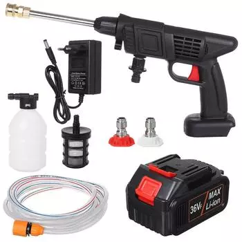 Беспроводная мойка высокого давления 20000 мАч Электрическая мойка для автомобилей Портативная Parkside Водяные пистолеты для 1/2 шт. литиевой батареи 500 Вт 36 В 1*Battery