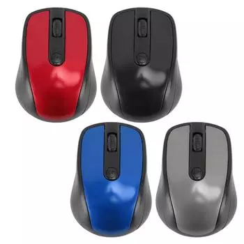 Беспроводная мышь 2,4G, профессиональная эргономичная высокочувствительная беспроводная оптическая компьютерная мышь для заметок Black