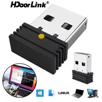 Беспроводная мышь HdoorLink Jigglers Mover Необнаруживаемый автоматический USB-порт Shaker Wiggler для ноутбука Не дает компьютеру спать Движение мыши No Switch Model with One Gear