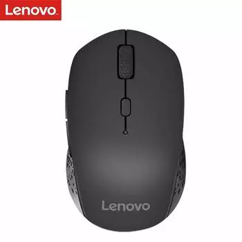 Беспроводная мышь Lenovo Howard, беспроводная BT-мышь 2,4 ГГц с нано-USB-приемником, портативная мышь для чёрный