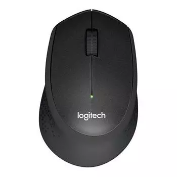 Беспроводная мышь Logitech M330, бесшумная мышь с оптической мышью USB 2,4 ГГц и разрешением 1000 точек на дюйм для офиса и дома синий