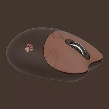 Беспроводная мышь Mofii M3 2,4G, эргономичная офисная мышь, 3-ступенчатая регулируемая точка на дюйм, автоматический режим сна, низкий уровень шума для коричневый