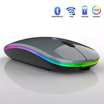 Беспроводная мышь, заряжающая бесшумную мышь, подходящую для нескольких устройств, мышь, Bluetooth-мышь One Size