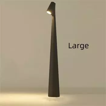 Беспроводная настольная лампа с 3 уровнями интенсивности света. Портативная перезаряжаемая светодиодная настольная лампа для