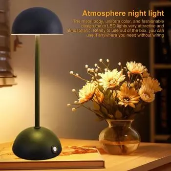 Беспроводная настольная лампа с регулируемой яркостью, нескользящее основание, защита от мерцания, защита глаз, беспроводная настольная лампа с перезаряжаемой батареей света блондинка