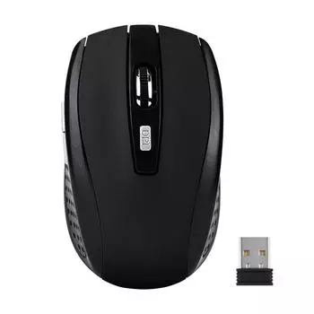 Беспроводная оптическая мышь 2,4 ГГц и USB-приемник для портативного компьютера DPI One Size красный