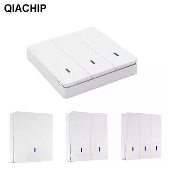 Беспроводная панель дистанционного управления для управления освещением умного дома с 86 типами и настоящей люминесцентной полосой, 433 МГц Fluorescence 1