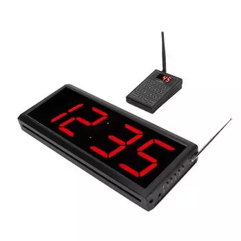 Беспроводная пейджинговая система с 5 режимами, вещание на английском языке высокой четкости, ресторанная пейджинговая система UK Plug