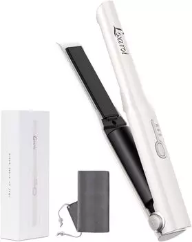 Беспроводная плойка для выпрямления волос Мини-плойка для завивки волос USB Температура 2WAY Профессиональная крышка для завивки волос Японское руководство по эксплуатации Lovaroi Легко Идеально подходит для