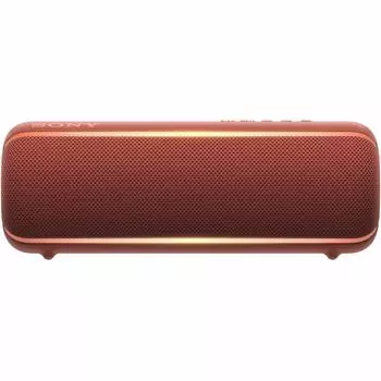 Беспроводная портативная колонка Sony Водонепроницаемая Пылезащитная Нержавеющая Bluetooth Глубокие басы До 12 часов непрерывного воспроизведения Модель 2019 года С микрофоном Красный