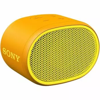 Беспроводная портативная колонка Sony, водонепроницаемая, Bluetooth, можно использовать без смартфона, ремешок в комплекте, модель 2018 года, с микрофоном, желтая, SRS-XB01 Y