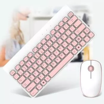 Беспроводная регулируемая механическая клавиатура с разрешением 1500 точек на дюйм и мышь для портативного компьютера синий