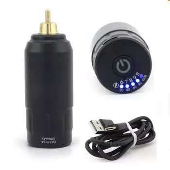 Беспроводная роторная тату-машинка, аккумуляторный блок, источник питания, RCA тату-машинка