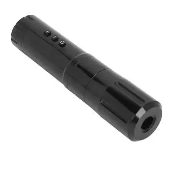 Беспроводная роторная тату-машинка с ходом 3 мм, быстрая зарядка, светодиодный дисплей, картридж из алюминиевого сплава чёрный