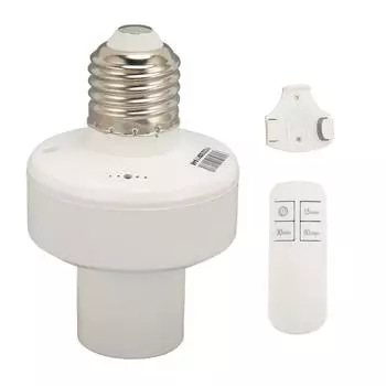 Беспроводная розетка для освещения, интеллектуальный пульт дистанционного управления, патрон для лампы, адаптер для цоколя E27 E26, AC110V