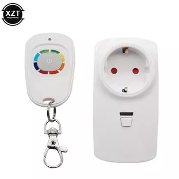 Беспроводная розетка для умного дома, вилка для США, ЕС, Великобритании, розетка для выключателя света, электрическая умная вилка с дистанционным управлением 433 МГц EU