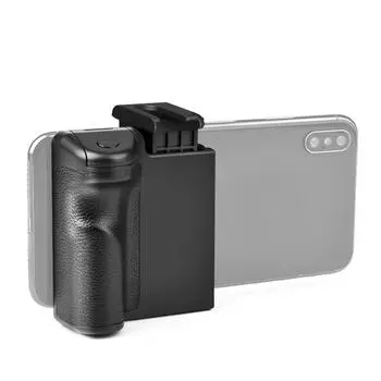 Беспроводная ручка для смартфона, держатель для селфи-телефона Vlog, стабилизатор с креплением для холодной обуви 1/4 чёрный