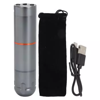 Беспроводная ручка для тату-машины, картридж 1800 мАч, OLED-поворотный блок питания для татуировки, ручка для лайнера-шейдера серый